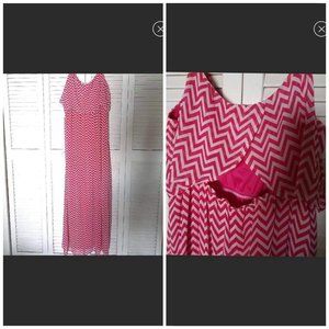 My Michelle Coral/Orange Maxi Dress